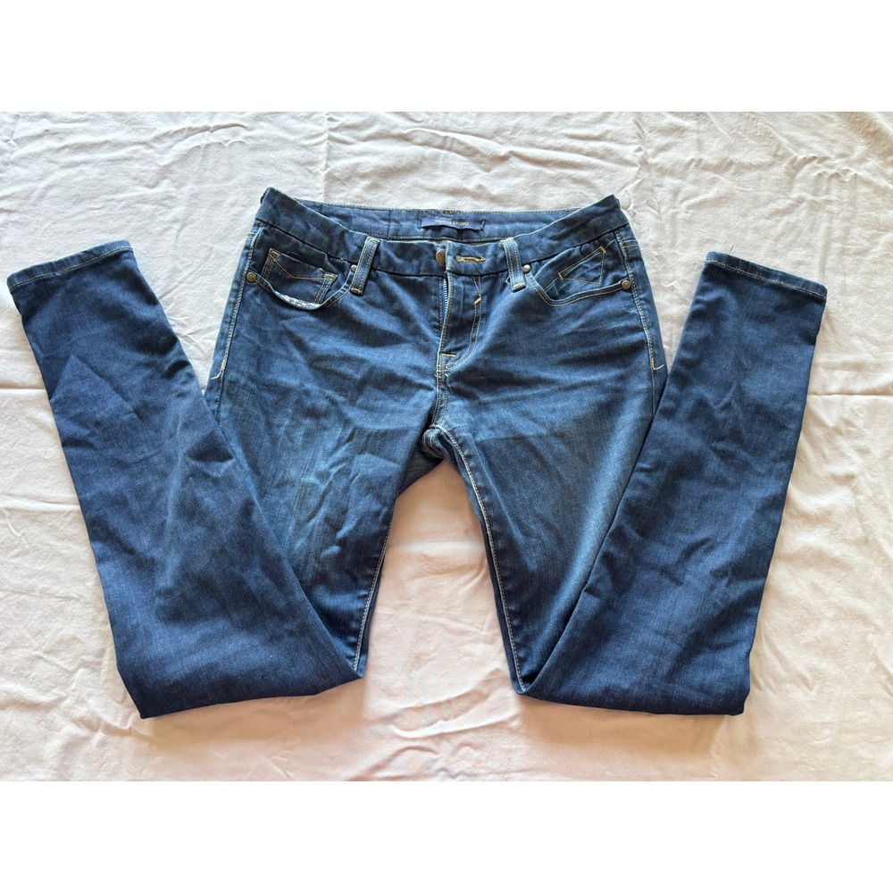 Vigoss Studio Skinny Jeans Womens 5/6 28 Dark Wash Denim P6125A Stretch